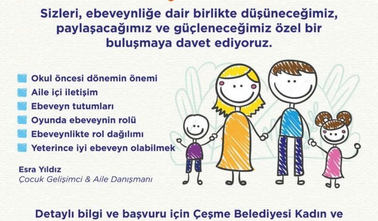 Çeşme Belediyesi’nden ebeveynlere destekleyici atölye