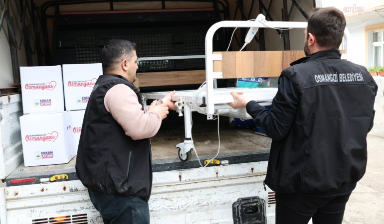 Osmangazi Belediyesi’nden engelli bireylere hasta yatağı ve tekerlekli sandalye desteği