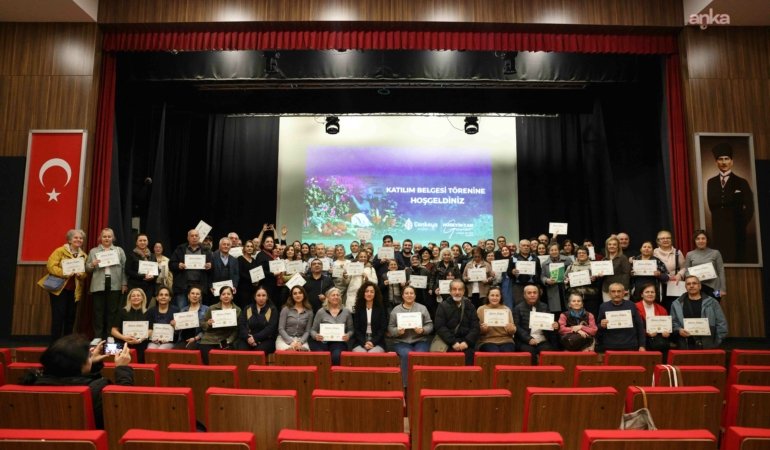 Çankaya’da 300 bahçıvan sertifikalarını aldı