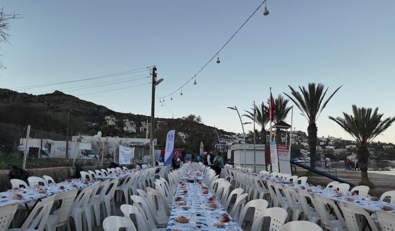 Bodrum’da mahalle iftarları, Türkbükü Mahallesi’nden başladı