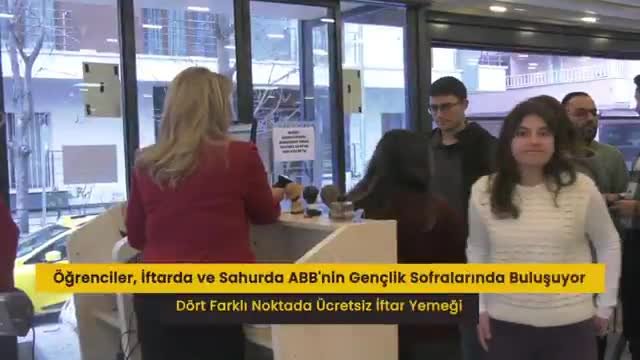 Öğrenciler, iftar ve sahurda Ankara Büyükşehir Belediyesi’nin gençlik sofralarında buluşuyor