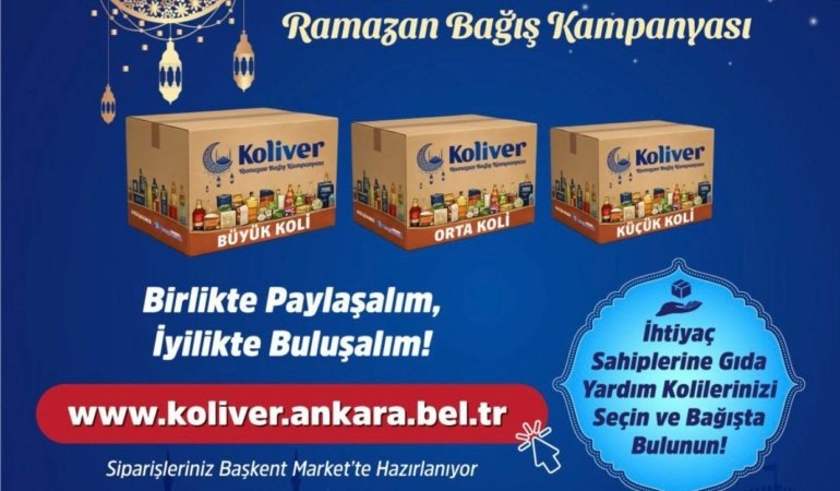 Ankara Büyükşehir Belediyesi’nin ramazan kampanyalarında 2,5 milyon TL’yi aşan destek