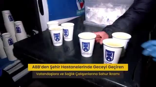 Ankara Büyükşehir Belediyesi’nden şehir hastanelerinde sahur ikramı