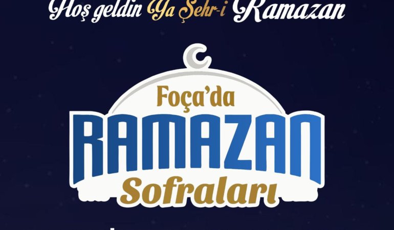 Foça’da ramazan sofraları mahallelerde kuruluyor